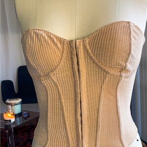 Urban Outfitters Beige Textured Bustier